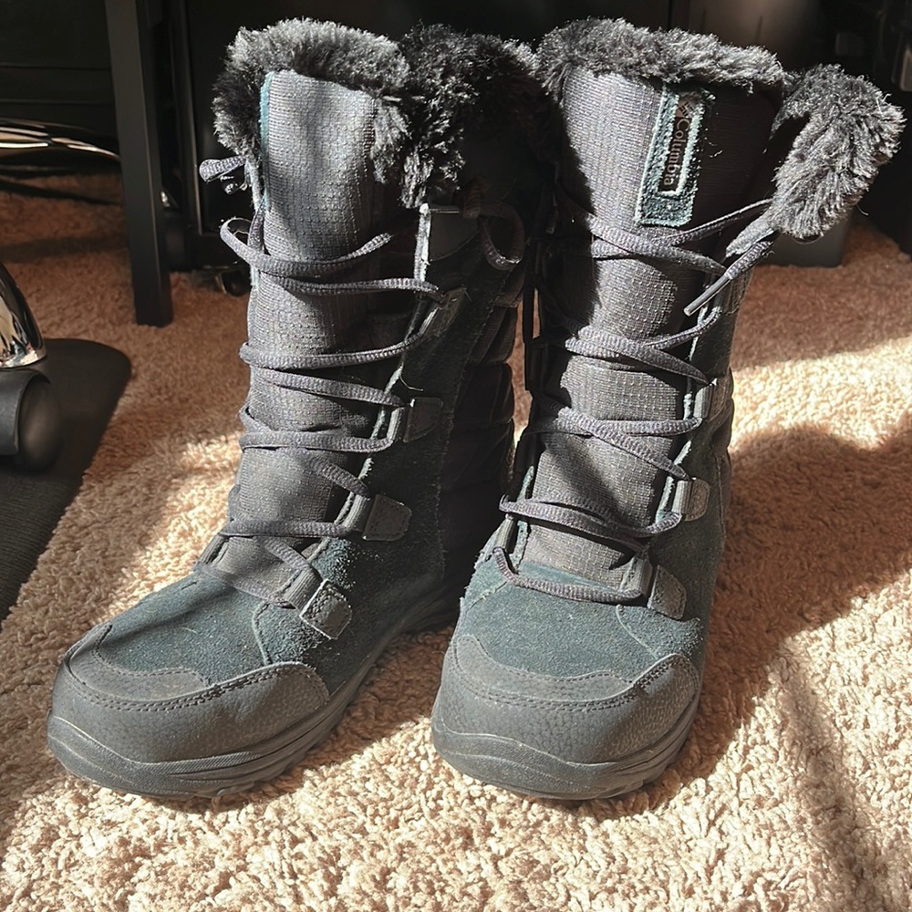 Faux Fur Lined Columbia Snow Boots